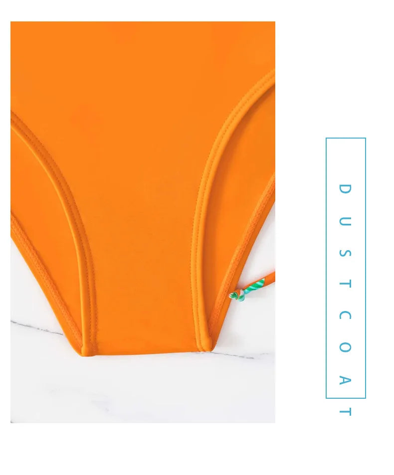 New 5 Colors Women Bikini 3 Piece Set Halter Top Mid Waisted Bottom + Long Sleeved Drawstring Cover Up 2025 Sexy Slim Beachwear